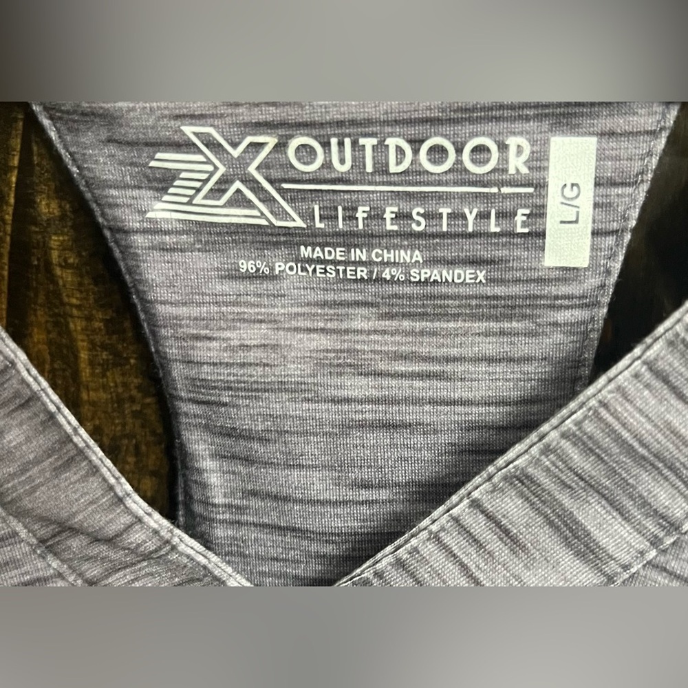 Gray Athletic Racer Dress-Size:Large - Picture 5 of 7